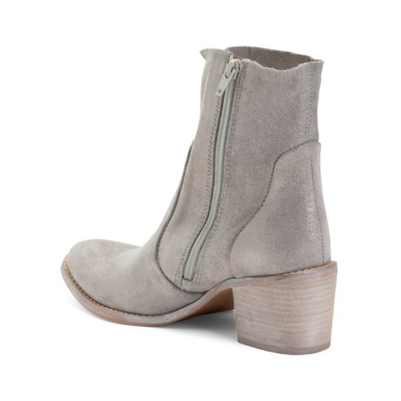 DIBA TRUE Pewter Suede Majes Tic Booties - Picture 2 of 2